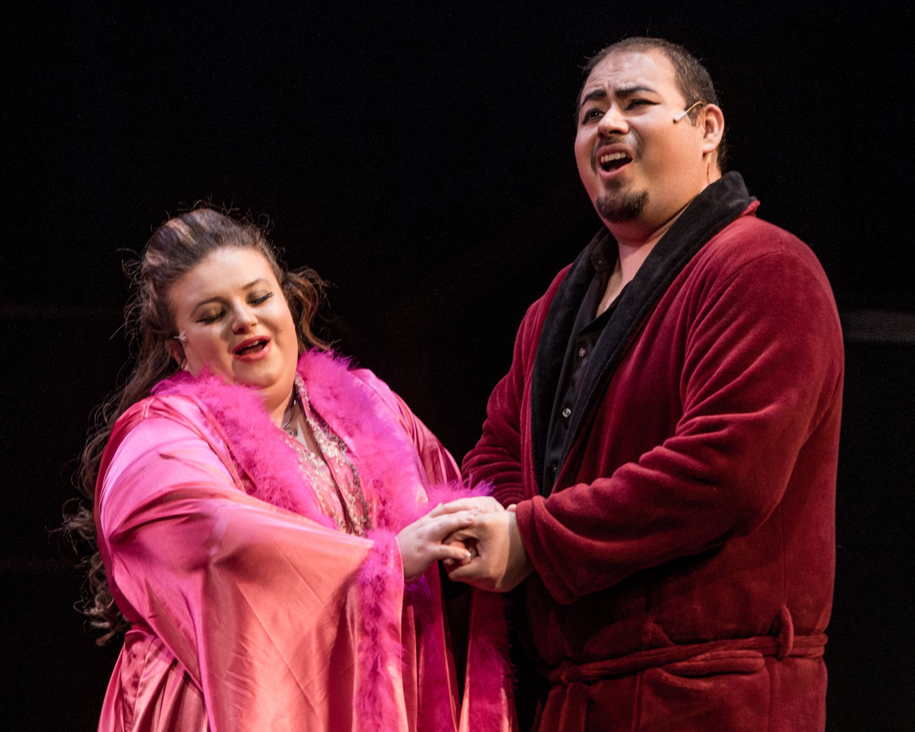 Art singing in an opera production