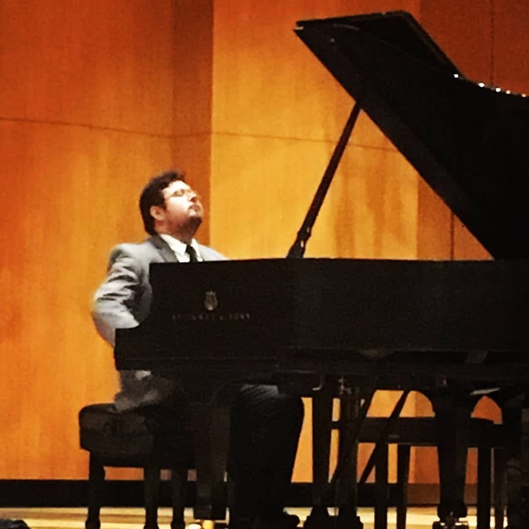 Art performing at the piano