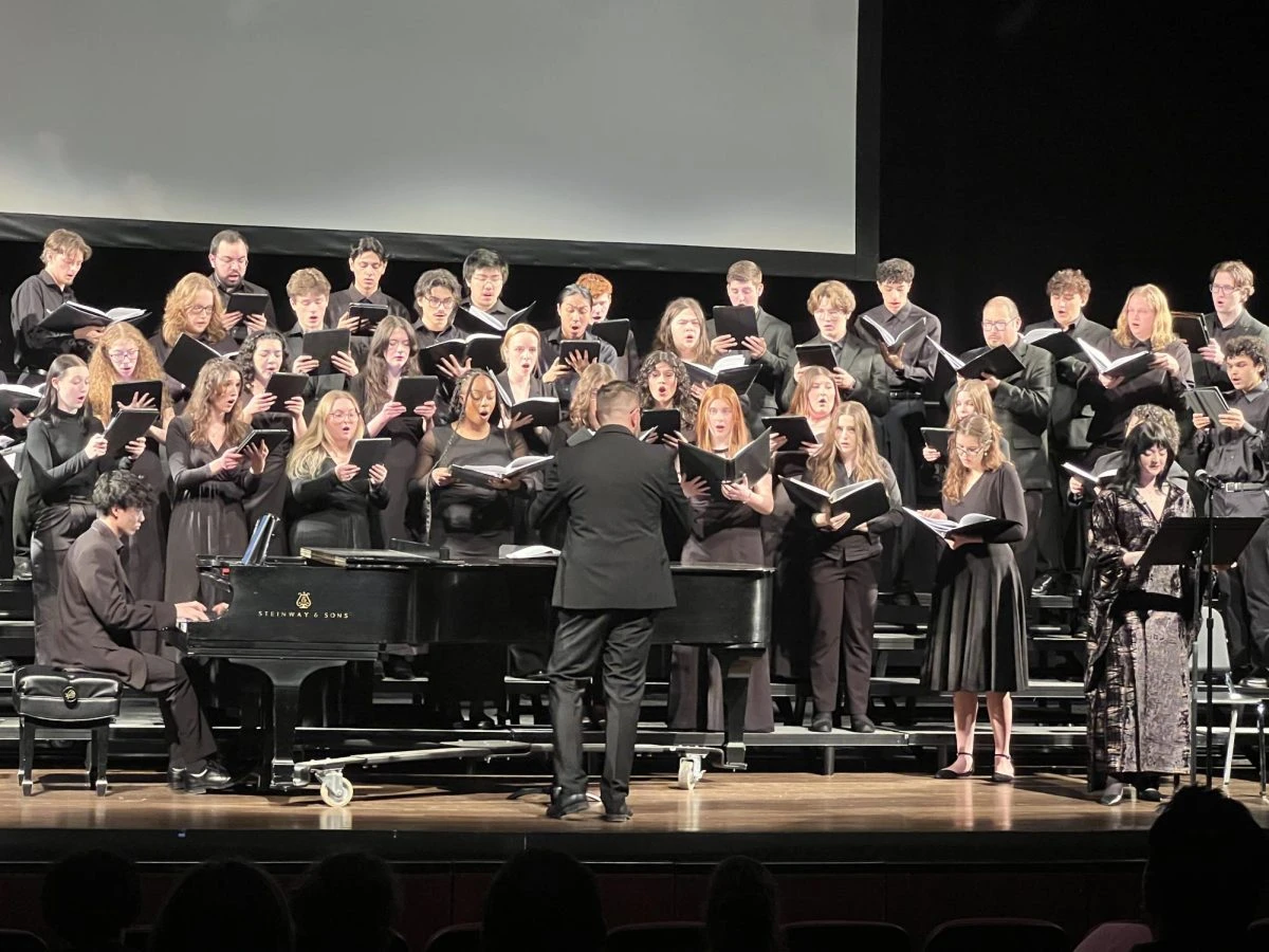 Rowan University Choir premiering Disquieted Prayers at Pfleeger Hall